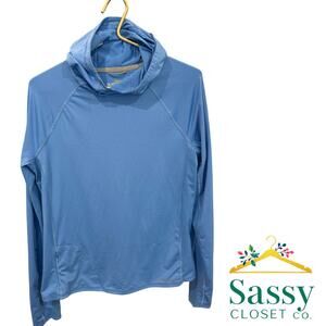 Cabela’s Blue Guidewear Lightweight Hoodie UPF 50 Zip Pocket Women’s M